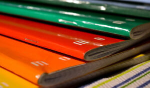 Ho comprato dei quaderni nuovi.