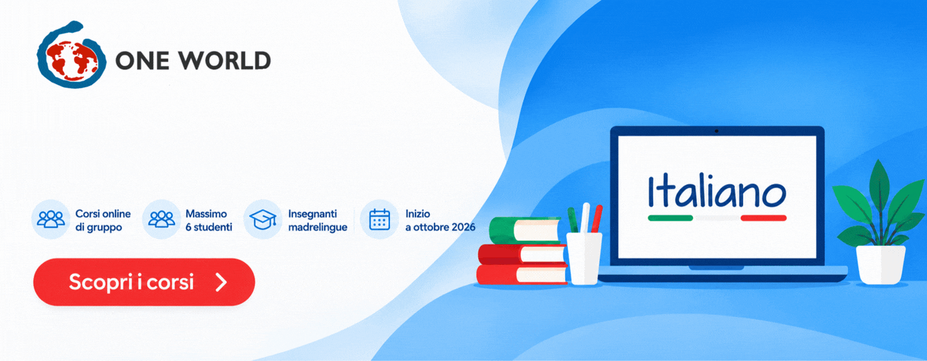 Corsi di italiano online in piccoli gruppi – Ottobre 2026