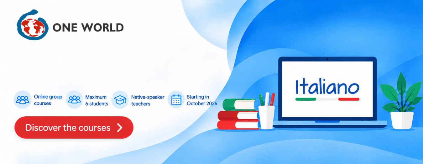 Online Italian courses in small groups – October 2026